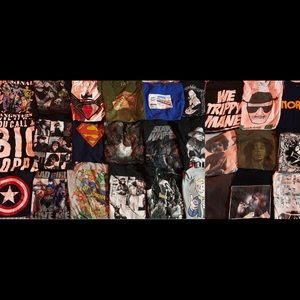 Graphic tees ! Music bands movies